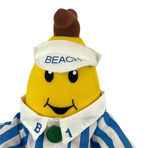 Vtg Bananas In Pyjamas Pajamas Learn Dress Beach Patrol Plush B1 1995 Retro Toy - Picture 2 of 12